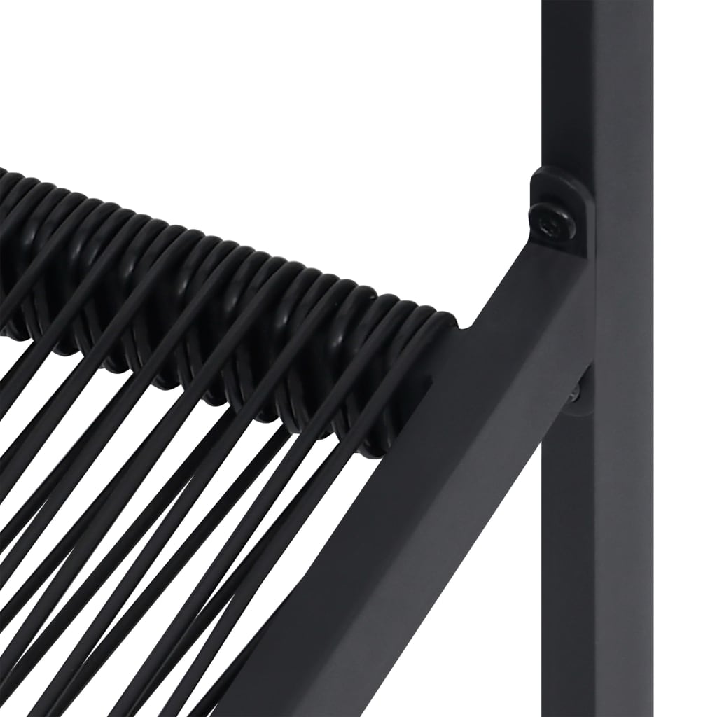 Tuinstoelen Pvc-Rattan Zwart 4