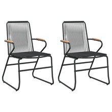 Tuinstoelen 2 St 58X59X85,5 Cm Pvc-Rattan Zwart