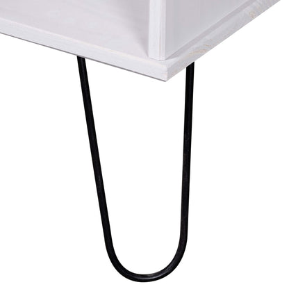 Salontafel New York grenenhout wit en lichthoutkleurig