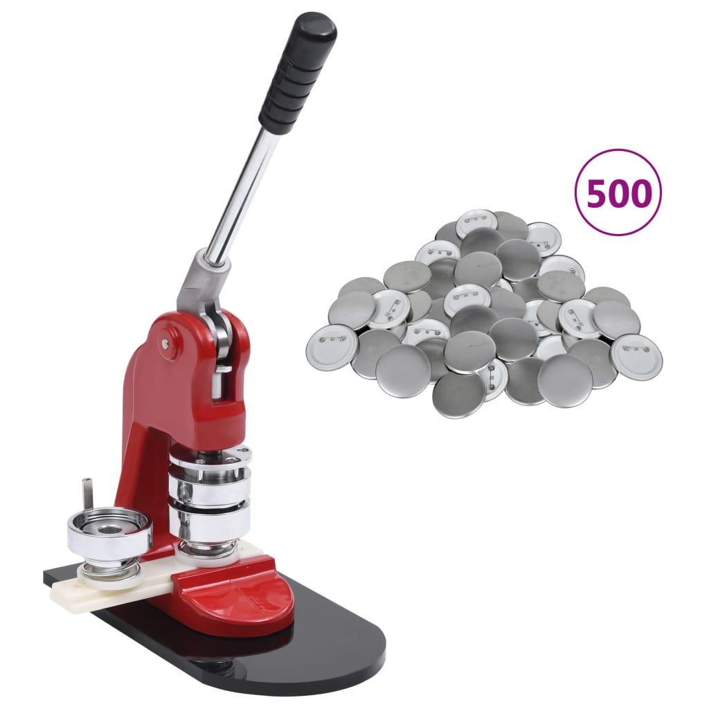 Buttonmachine Met 500 St Buttononderdelen 25 mm Met buttononderdeel