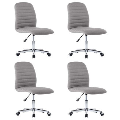 Eetkamerstoelen Stof 4 Lichtgrijs