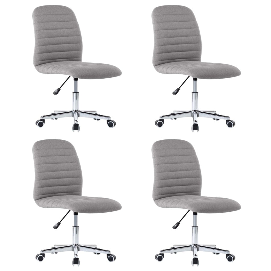 Eetkamerstoelen Stof 4 Lichtgrijs