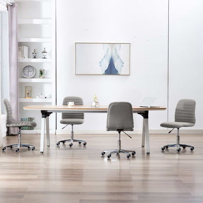 Eetkamerstoelen Stof 4 Lichtgrijs
