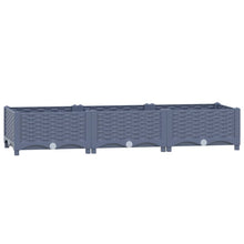 Plantenbak Verhoogd Polypropyleen 120 x 40 x 23 cm Donkergrijs