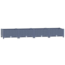 Plantenbak Verhoogd Polypropyleen 160 x 40 x 23 cm Donkergrijs