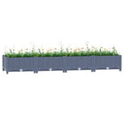 Raised planter 160x40x23 cm polypropylene