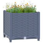 Raised planter 40x40x38 cm polypropylene