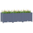 Raised planter 120x40x38 cm polypropylene