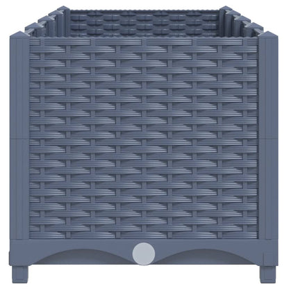 Plantenbak Verhoogd Polypropyleen 160 x 40 x 38 cm Donkergrijs