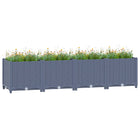 Raised planter 160x40x38 cm polypropylene