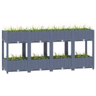Raised planter 160x40x71 cm polypropylene
