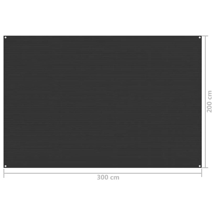 Tenttapijt 200x300 cm antracietkleurig 200 x 300 cm