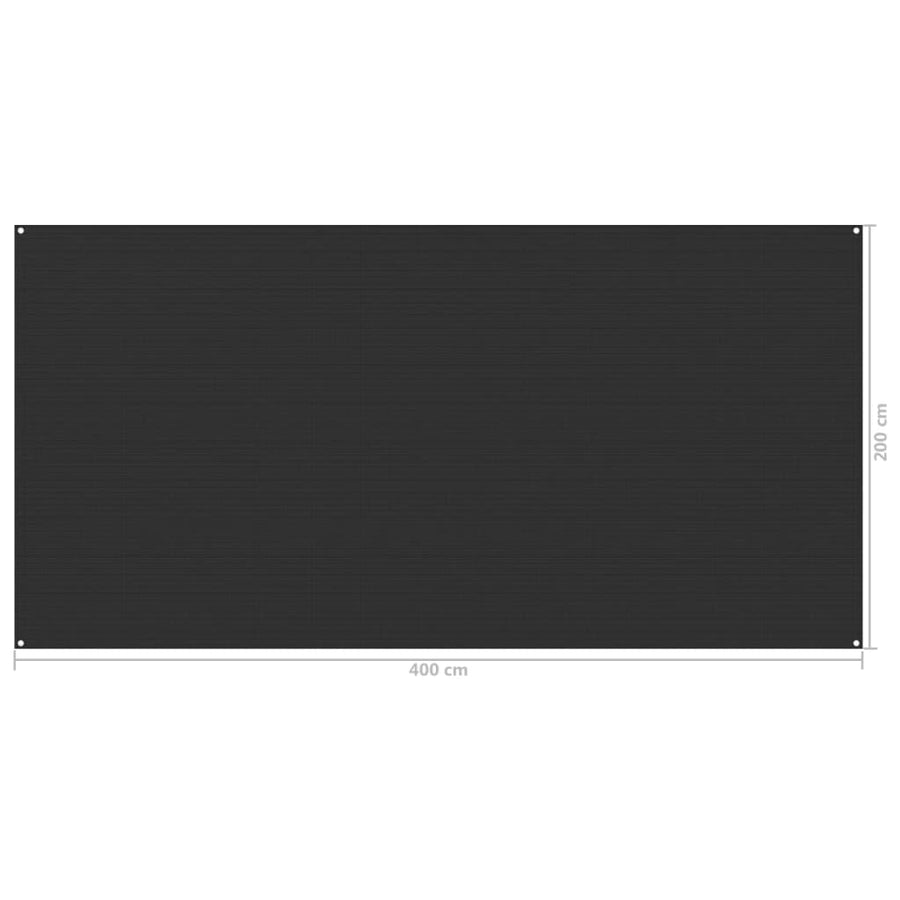 Tenttapijt 200x400 cm antracietkleurig 200 x 400 cm