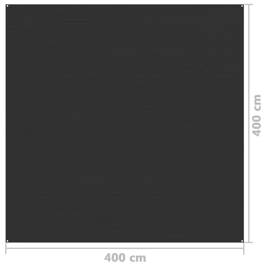 Tenttapijt Kleurig Antraciet 400 x 400 cm