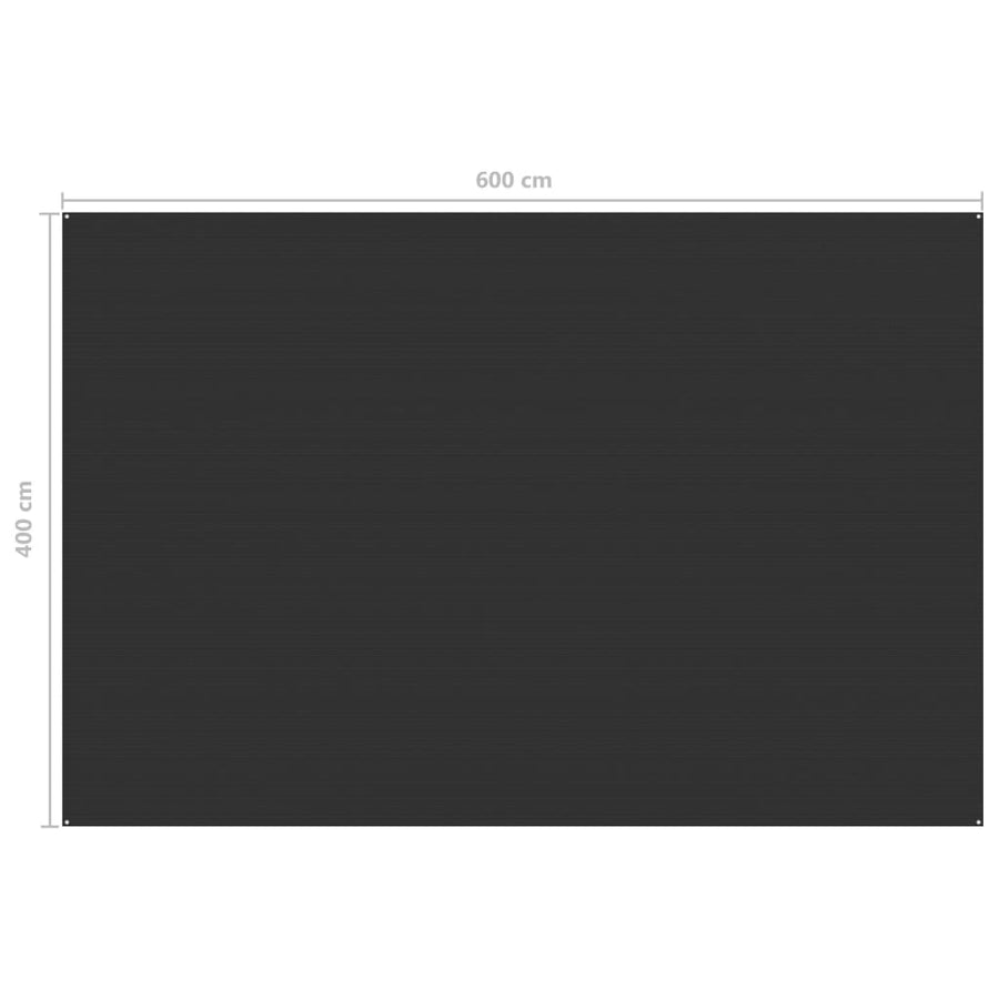 Tenttapijt Kleurig Antraciet 400 x 600 cm