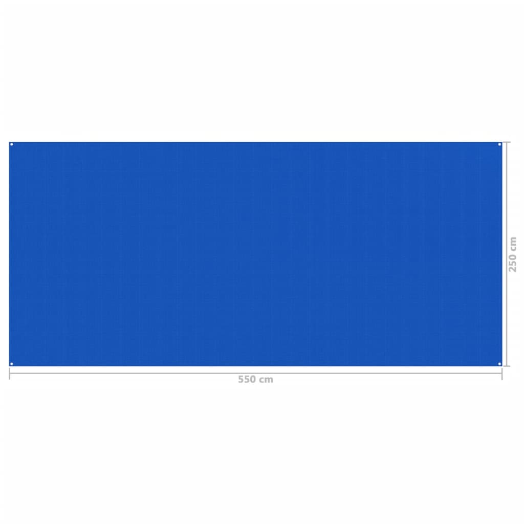 Tenttapijt Blauw 250 x 550 cm