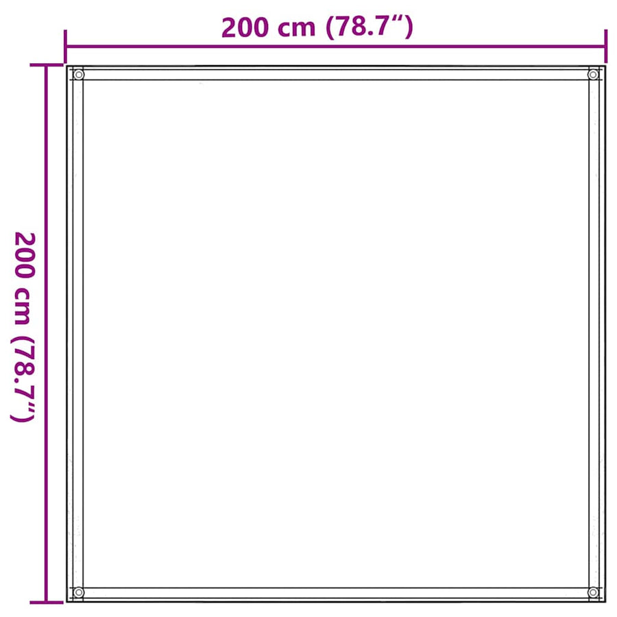 Tenttapijt Taupe 200 x 200 cm