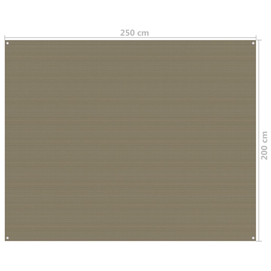 Tenttapijt 250X200 Cm Taupe 250 x 200 cm