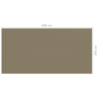 Tenttapijt 300x600 cm taupe