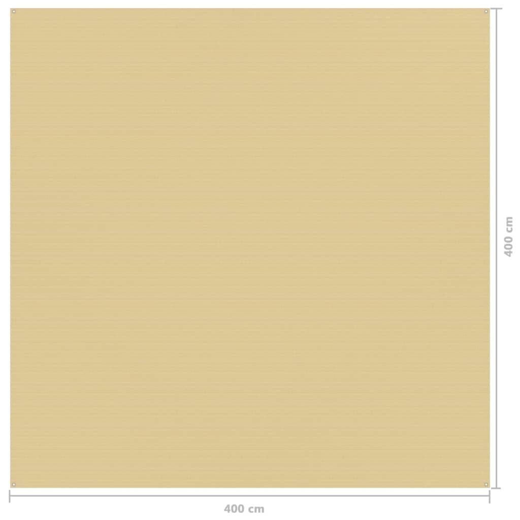 Tenttapijt Beige 400 x 400 cm