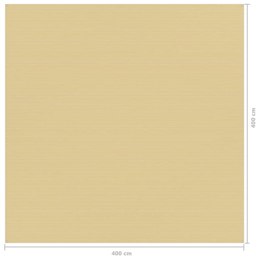 Tenttapijt Beige 400 x 400 cm