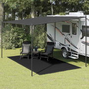 Tenttapijt 200x400 cm zwart HDPE