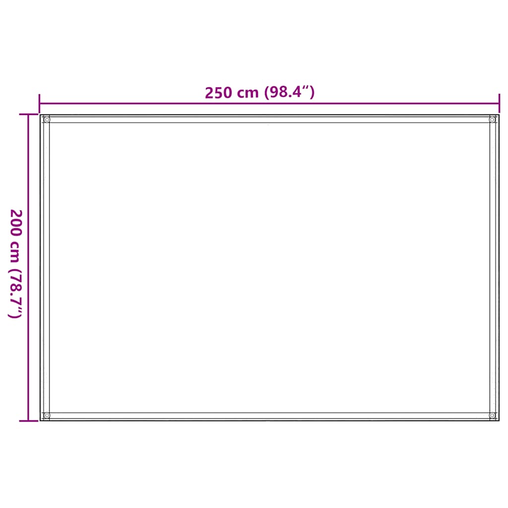 Tenttapijt Bruin 200 x 400 cm