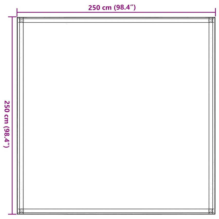 Tenttapijt Bruin 250 x 250 cm
