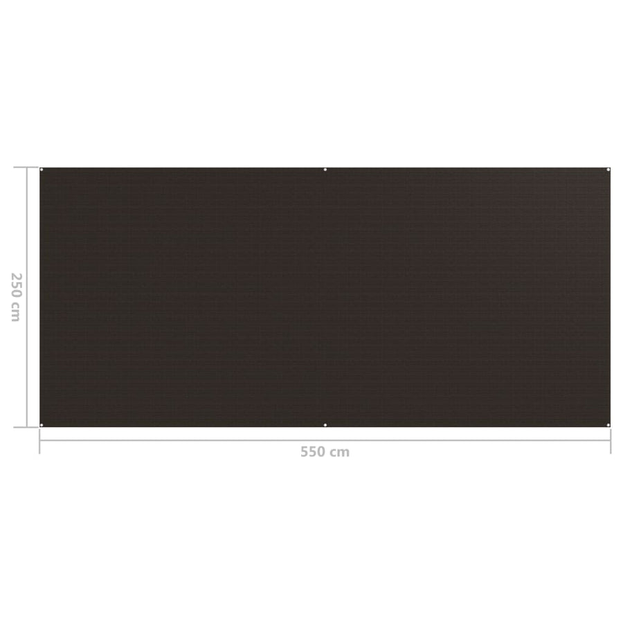 Tenttapijt Bruin 250 x 550 cm