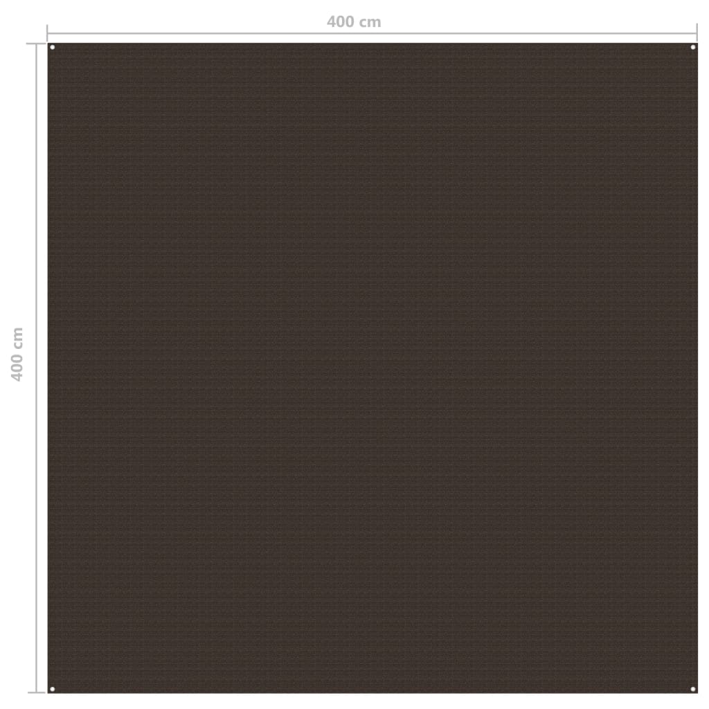 Tenttapijt Bruin 400 x 400 cm