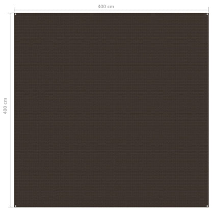 Tenttapijt Bruin 400 x 400 cm