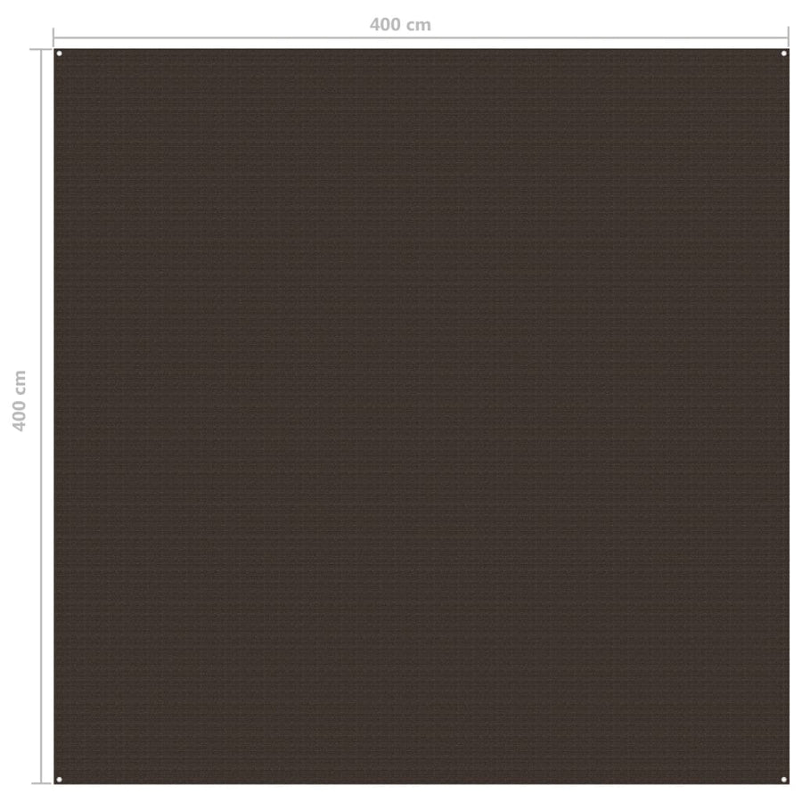 Tenttapijt Bruin 400 x 400 cm