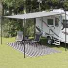 Tenttapijt 200x400 cm antraciet wit