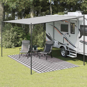 Tenttapijt 250x350 cm antraciet wit