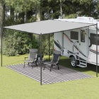 Tenttapijt 300 x 500 cm antraciet wit