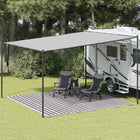 Tenttapijt 400x400 cm antraciet wit HDPE