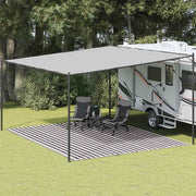 Tenttapijt 400x500 cm HDPE antraciet wit