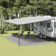 Tenttapijt 400 x 700 cm antraciet wit
