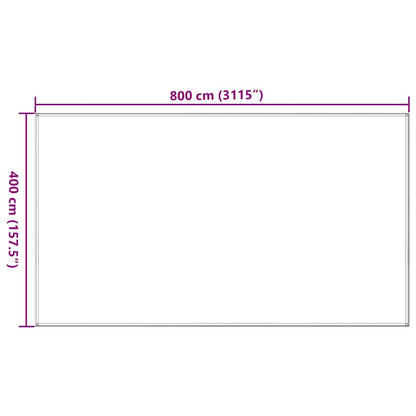 Tenttapijt Hdpe Kleurig En Antraciet En Wit 400 x 800 cm