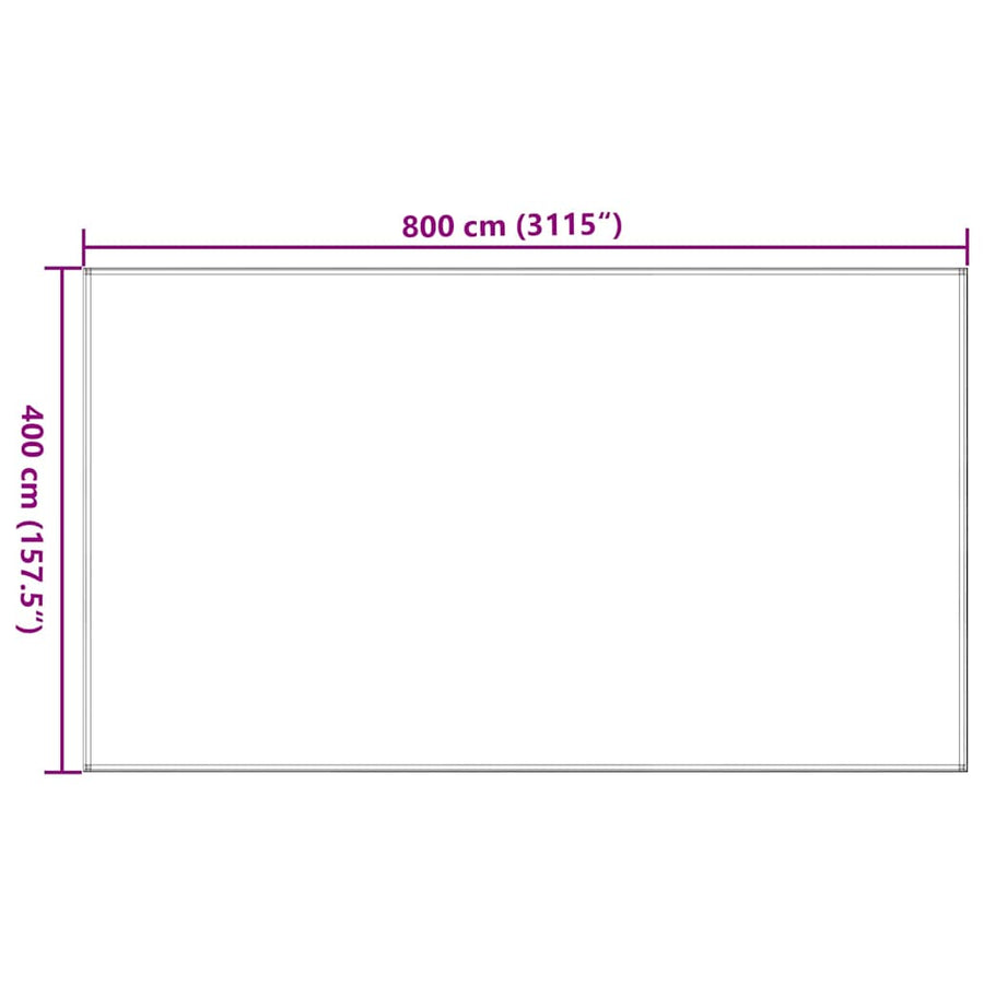 Tenttapijt Hdpe Kleurig En Antraciet En Wit 400 x 800 cm