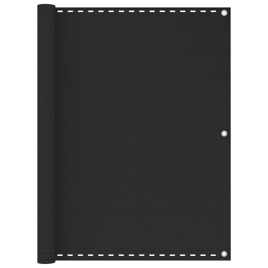 Balkonscherm Hdpe Kleurig Antraciet 120 x 400 cm