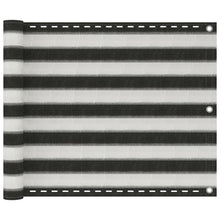 Balkonscherm Hdpe Kleurig En Antraciet En Wit 75 x 500 cm