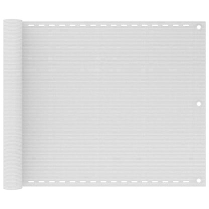 Balkonscherm 75x300 cm HDPE wit