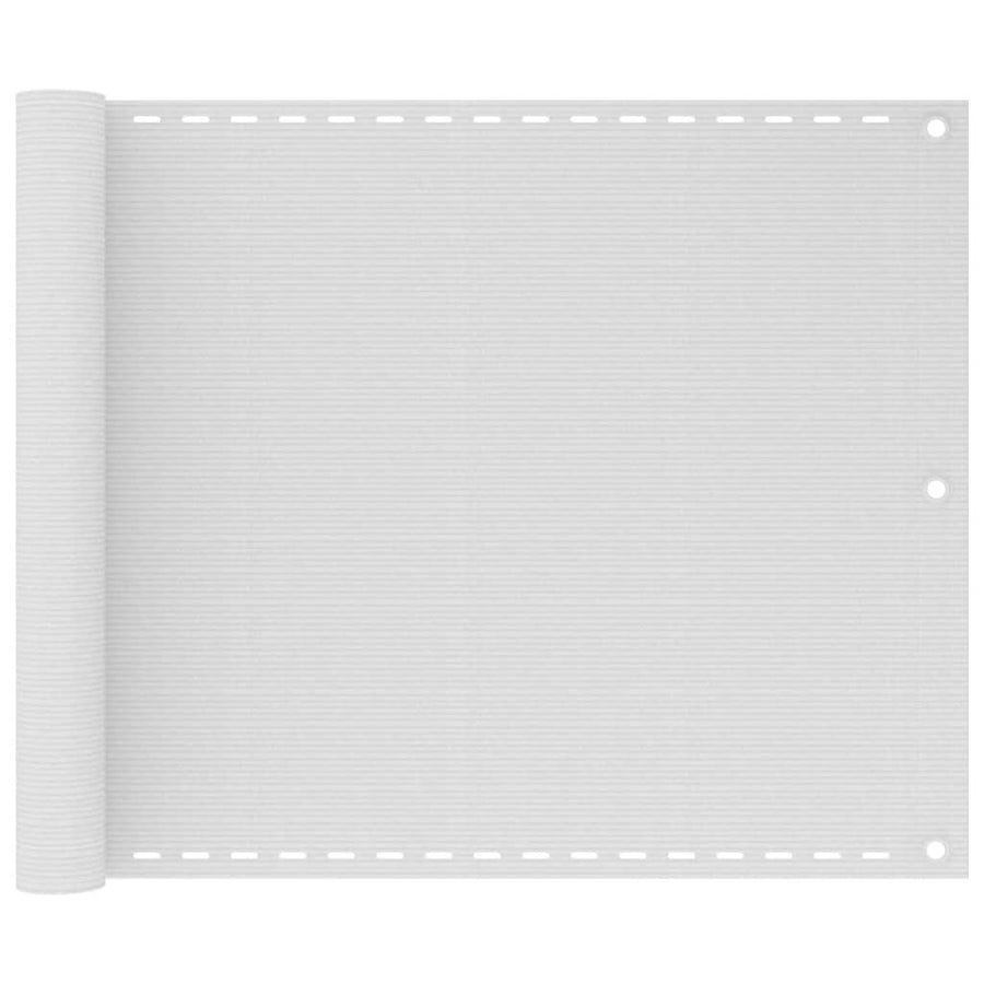 Balkonscherm 75x300 cm HDPE wit
