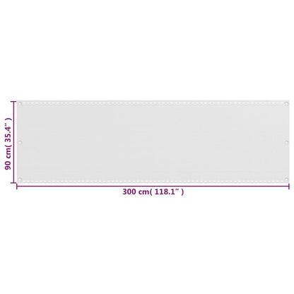Balkonscherm Hdpe 90 x 300 cm