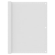 Balkonscherm 120x500 cm HDPE wit
