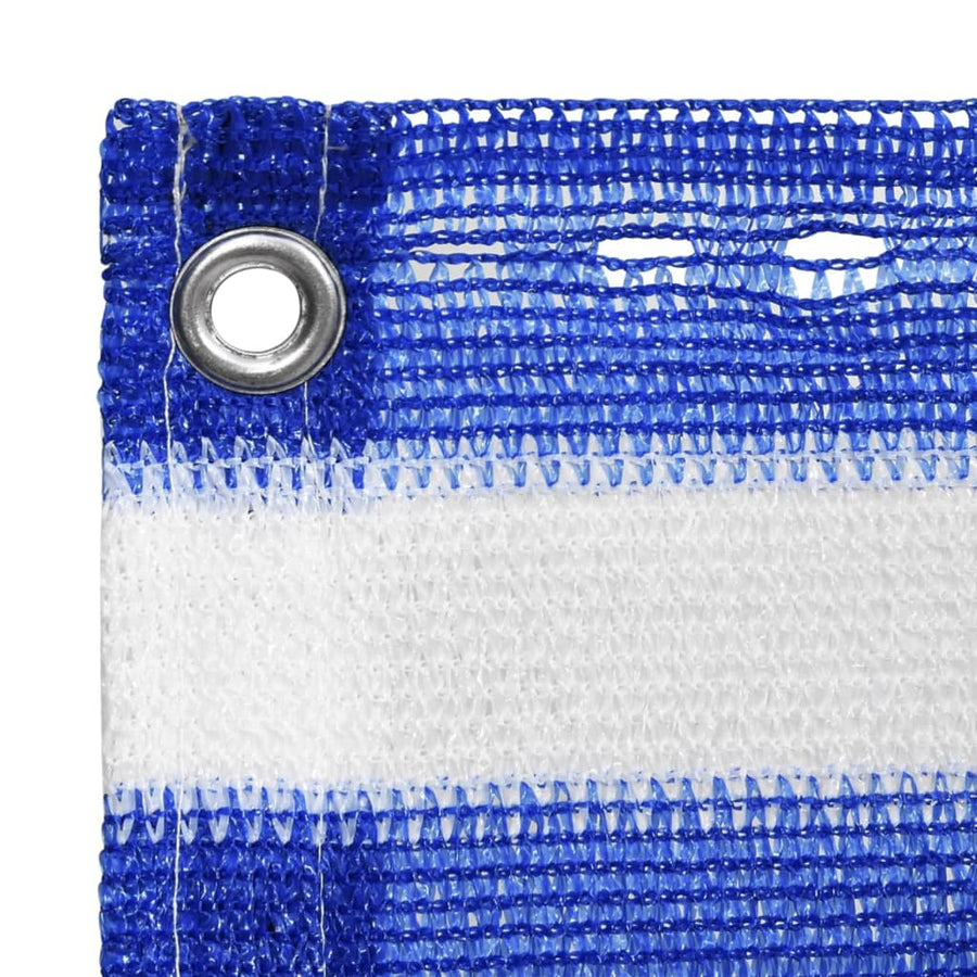 Balkonscherm Hdpe Blauw En Wit 90 x 400 cm