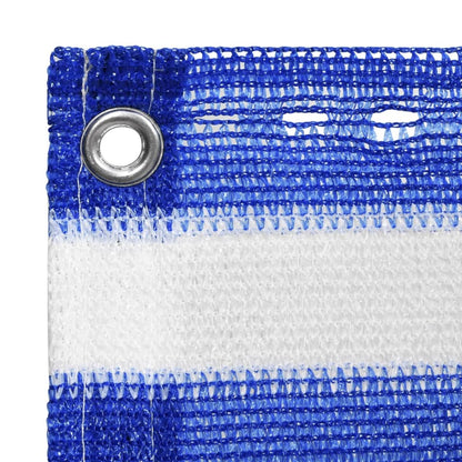 Balkonscherm Hdpe Blauw En Wit 90 x 500 cm