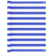 Balkonscherm 120x400 cm HDPE blauw wit