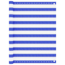 Balkonscherm Hdpe Blauw En Wit 120 x 400 cm
